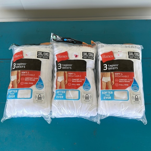 Hanes men’s tagless briefs size 3XL - Picture 1 of 6